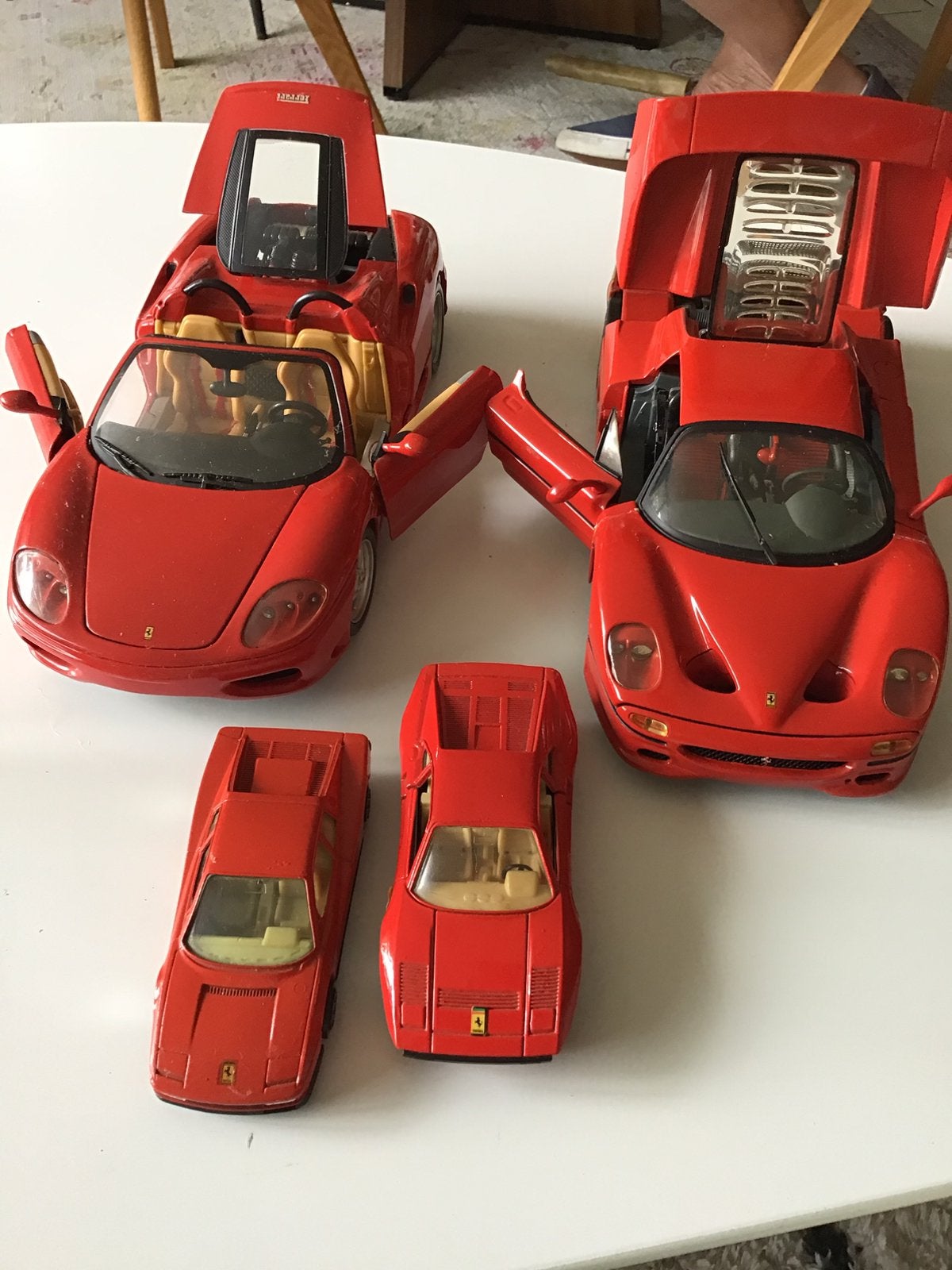 Lot: 4 voitures Ferrari, originales de la collection, Collections, Enlèvement ou Envoi