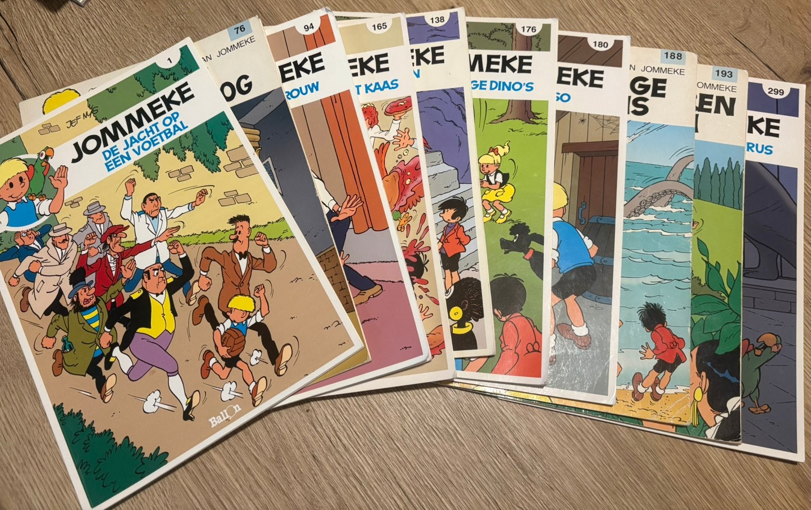 Jommeke strips, Ophalen, Gelezen