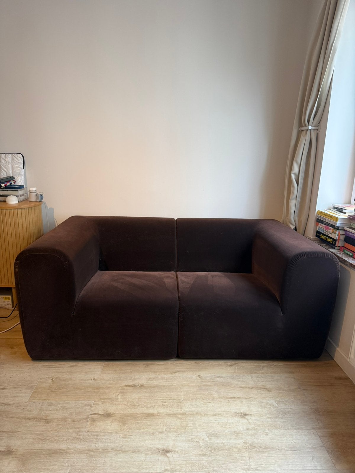 Canapé IKEA STOCKHOLM 2025 – 2 places – Alhamn brun foncé, Maison & Meubles, Enlèvement, Utilisé, Deux personnes, 150 à 200 cm