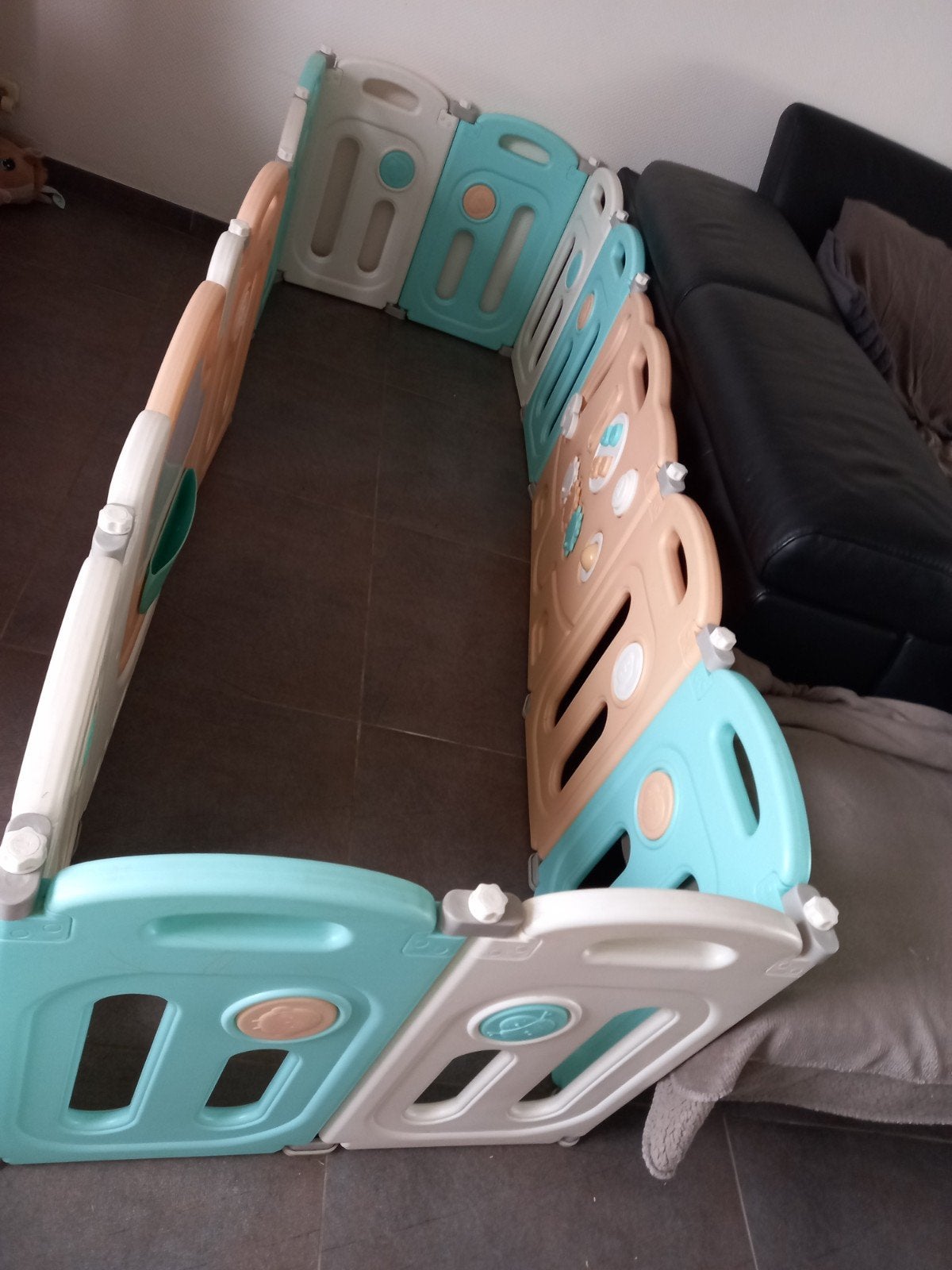 Baby grondbox met diverse verstelbare panelen, Ophalen