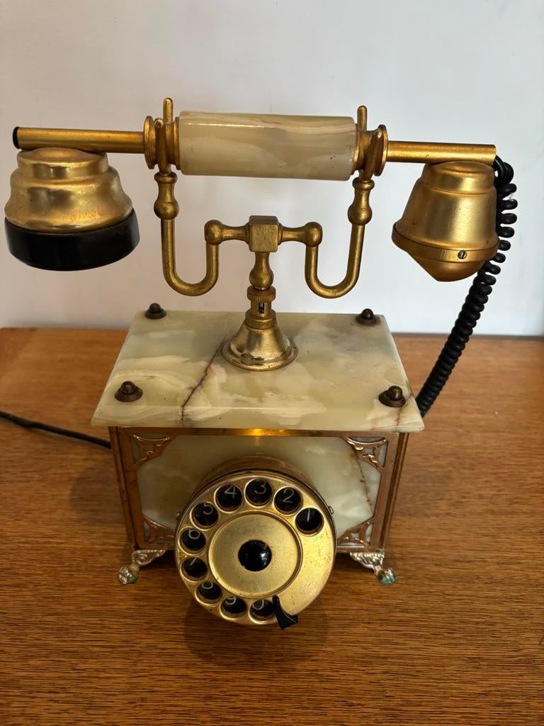 Téléphone ancien marbre vintage, Enlèvement, Comme neuf