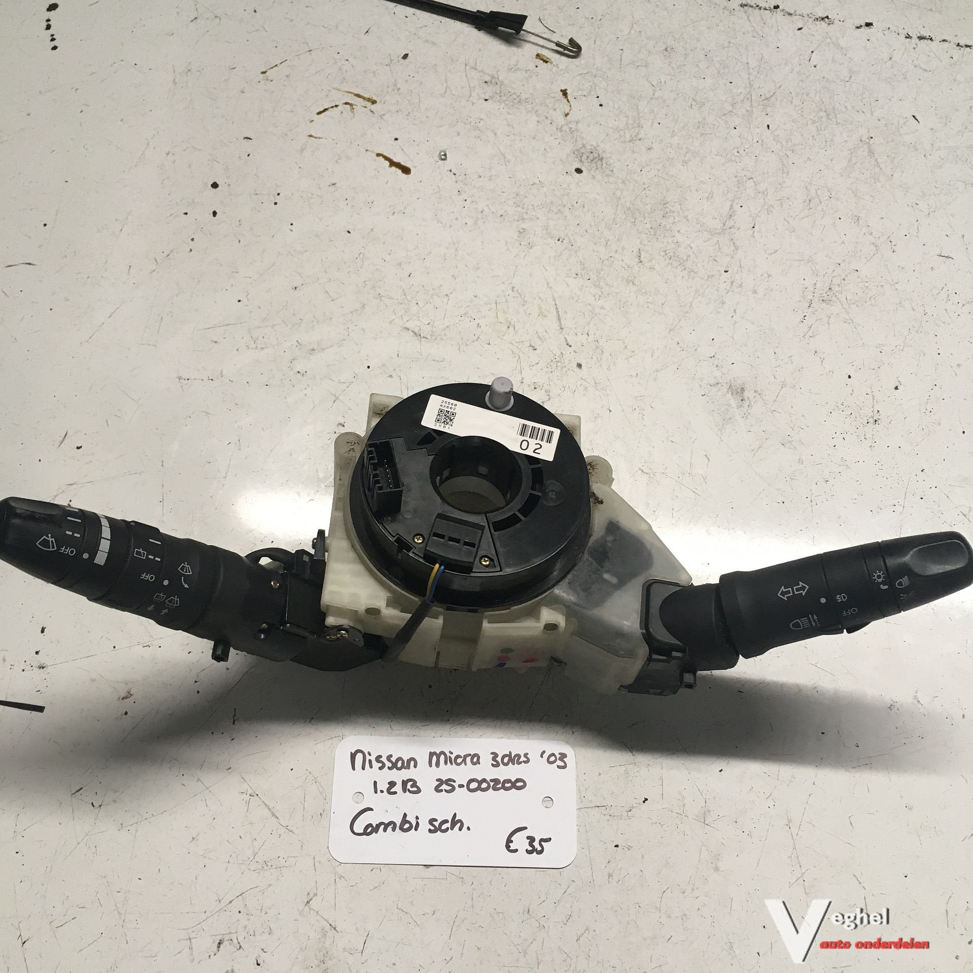 Nissan Micra 1.2 B 2003 2500200    Stuurkolom Combischakelaa, Gebruikt, -, -, Ophalen of Verzenden