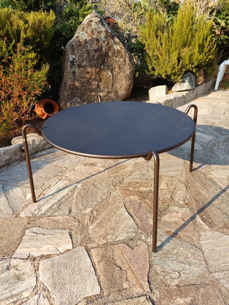 Table basse de jardin EMU Rio R50, design classique, Enlèvement ou Envoi, Neuf, Rond, Métal