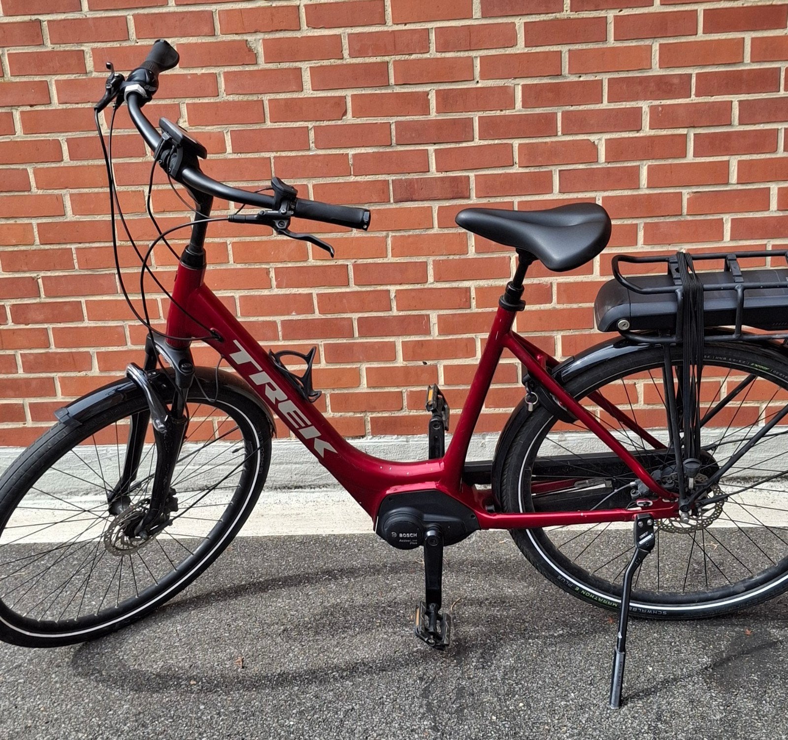 Trek ebike District 4 + 500wh lage instap, Fietsen en Brommers, Ophalen, Gebruikt, 49 tot 53 cm, Schijfrem