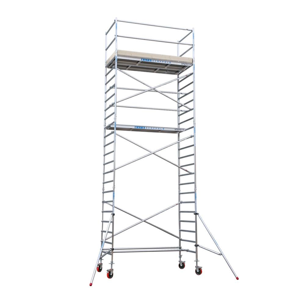 rolsteiger Euroscaffold 135x250x8,2 meter, Doe-het-zelf en Bouw, Steigers, Nieuw, Rolsteiger of Kamersteiger, 5 meter of hoger