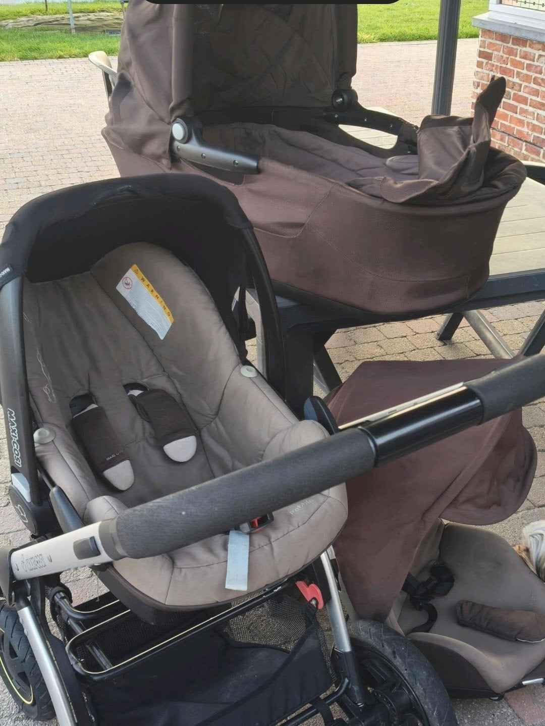 Kinderwagen buggy 3in1 maxi cosi, Kinderen en Baby's, Kinderwagens en Combinaties, Ophalen, Gebruikt, Verstelbare duwstang, Combiwagen