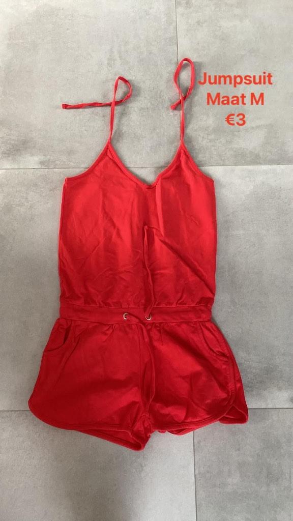 Jumpsuit maat M NIEUW, Kleding | Dames, Jumpsuits, Ophalen, Nieuw, Maat 38/40 (M), Rood