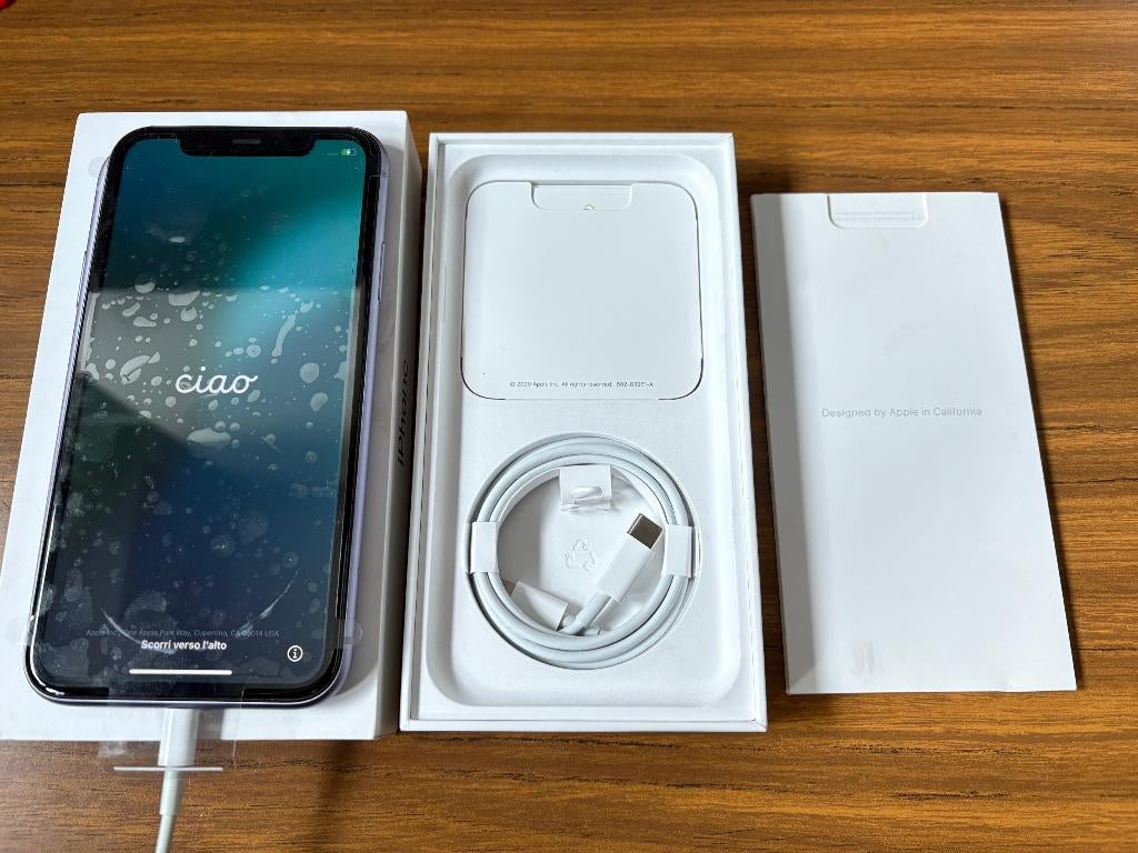 iPhone 11 128 Gb paars incl. beschermhoes, Telecommunicatie, Mobiele telefoons | Apple iPhone, Ophalen, 128 GB, Paars, IPhone 11