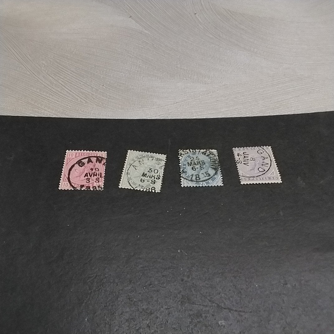 BELGIE 38/41 gestempeld met cote 100,00 €, Ophalen of Verzenden, Gestempeld