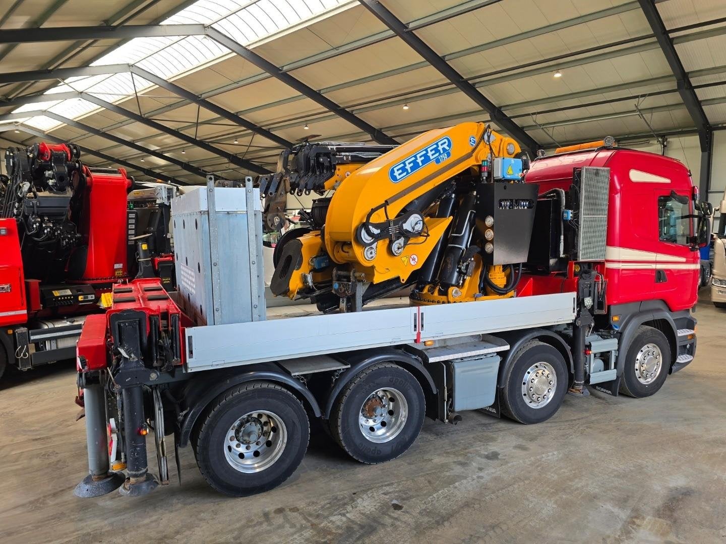 Scania R490 EFFER 175TM.FLYJIB/WINCH!44MET LONGARM!EURO6!49M, Cuir, Achat, Euro 6, Autres couleurs