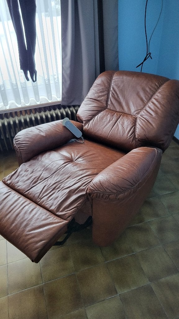 Relax zetel, Ophalen, Gebruikt, Eenpersoons, Leer