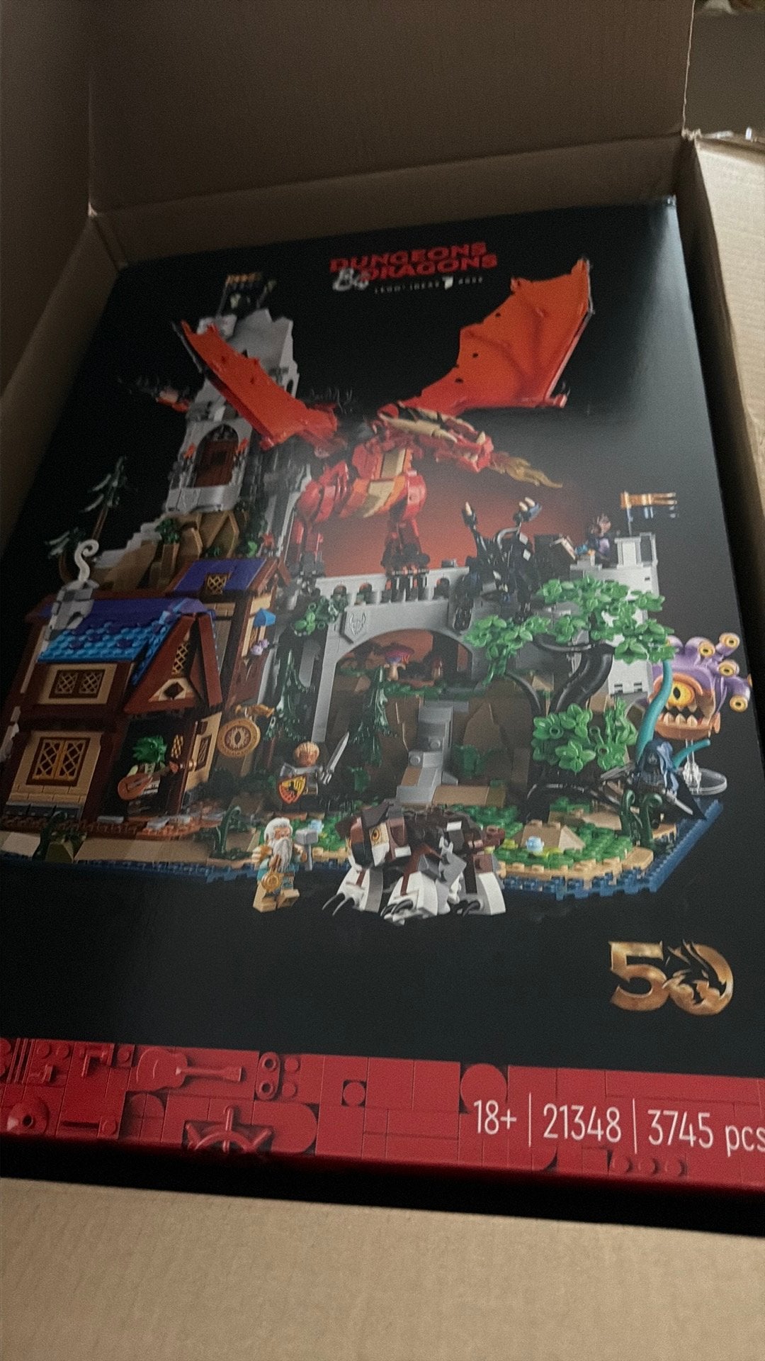 Lego 21348 Dungeons & Dragons: Red Dragon's Tale Nieuw, Ophalen of Verzenden, Nieuw, Complete set, Lego