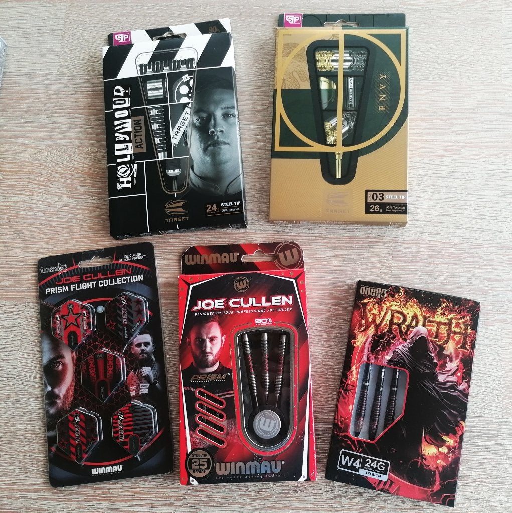 Target Dobey,Target Cult Envy03,Winmau Cullen&One80 Wraight., Sport en Fitness, Darts, Nieuw, Pijlen, Ophalen of Verzenden