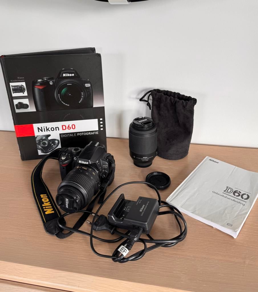 Nikon D60 set, Ophalen of Verzenden, Zo goed als nieuw, Nikon