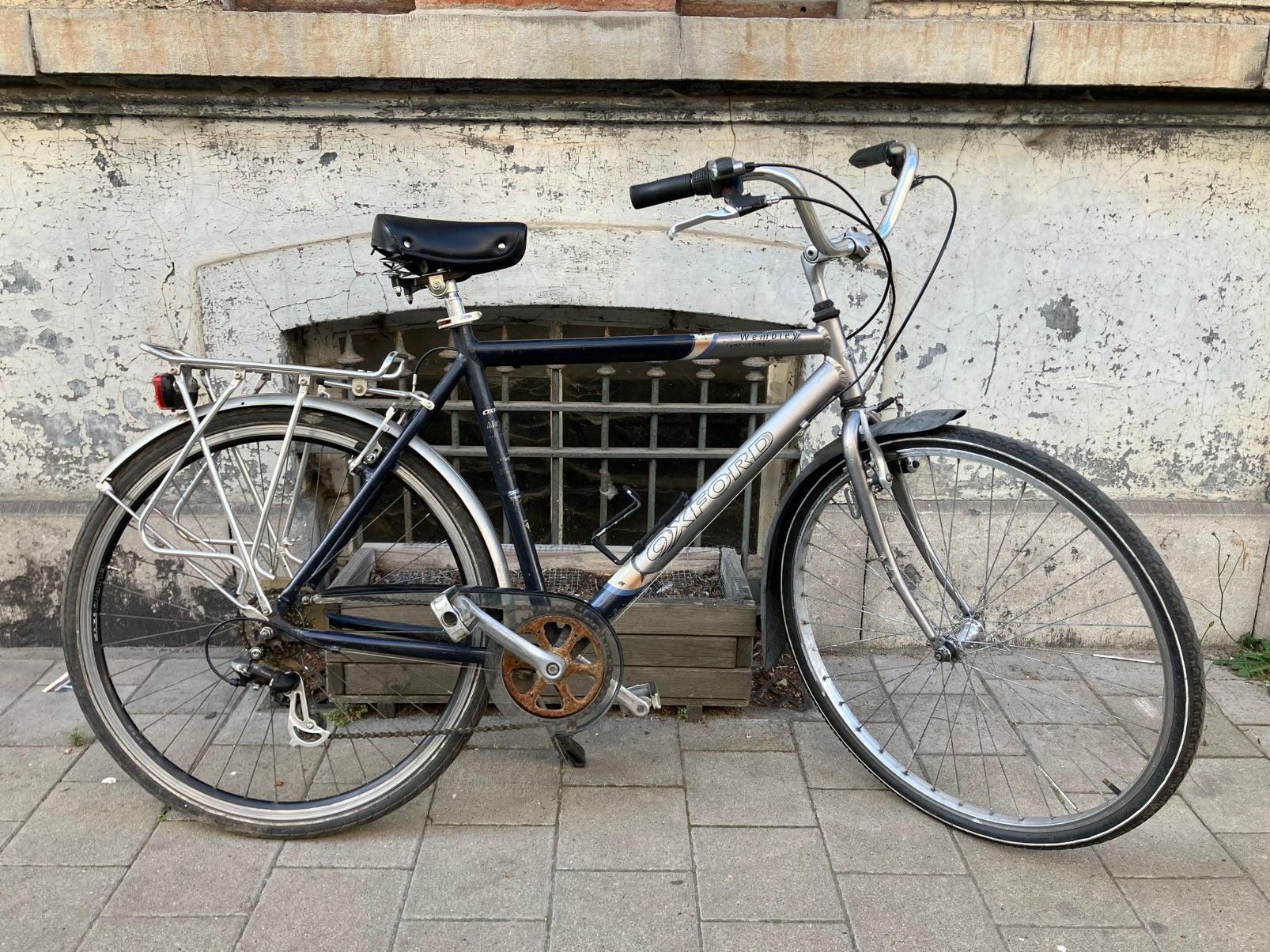Oxford Herenfiets Stadfiets, Fietsen en Brommers, Fietsen | Heren | Herenfietsen, Gebruikt, Velgrem, Versnellingen, 53 tot 57 cm