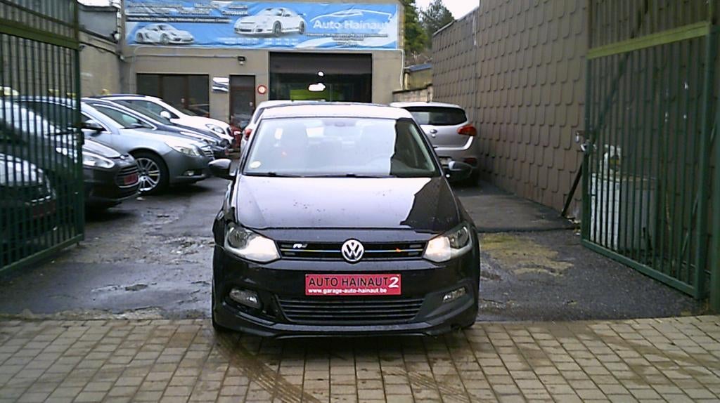 VW POLO SERIE RLINE 1200CC DIESEL 2014, Stof, Zwart, Bedrijf, 5 deurs