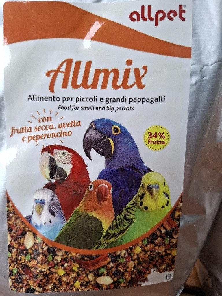 Papegaaienvoer All-mix voor kleine en grote papegaaien

Geef, Dieren en Toebehoren, Ophalen, Eten en Drinken