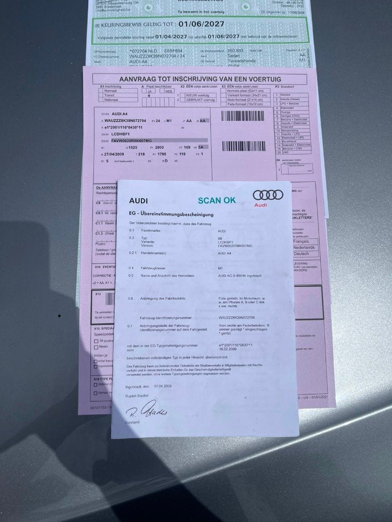 Audi A4 1.8TFSI Automaat Euro 5. Klaar om in te schrijven., Auto's, 4 cilinders, A4, Bedrijf, Grijs