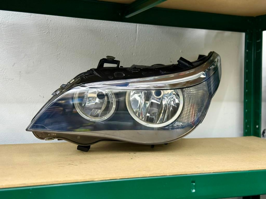 BMW 5 Serie’s E60 E61 Halogeen Koplamp Links | Netjes |, Ophalen of Verzenden, Gebruikt, BMW