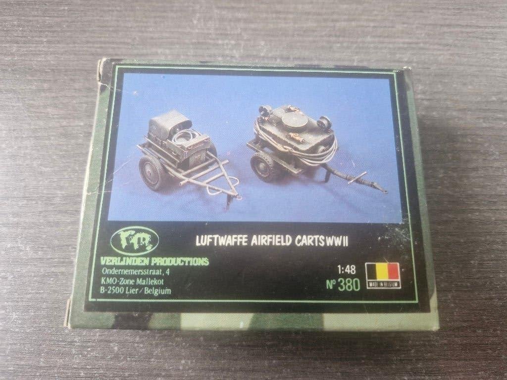 Verlinden 1/48 Luftwaffe Airfield Carts WWII, Ophalen of Verzenden, Nieuw, 1:32 tot 1:50