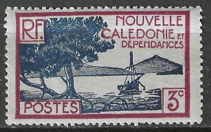 Nieuw Caledonie 1939/1940 - Yvert 180 - Paletuviers 3c. (ZG), Verzenden, Postfris