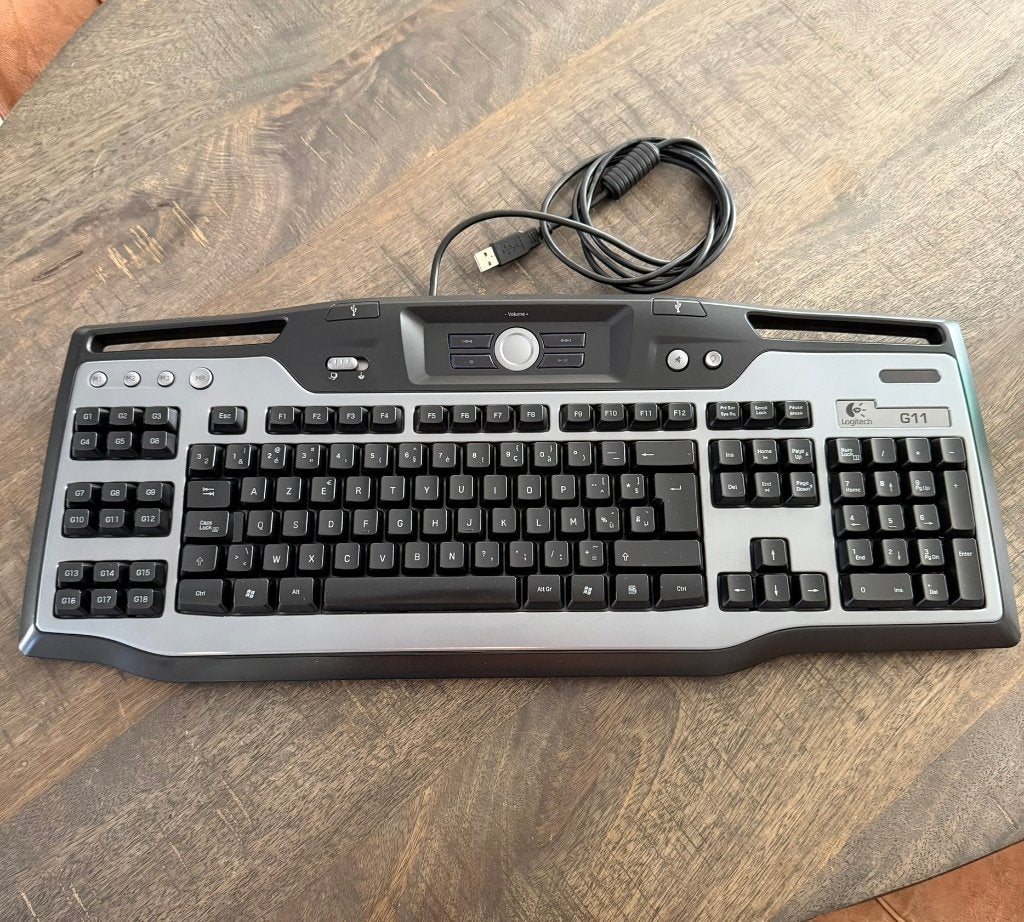 Vintage Logitech G11 toetsenbord, Logitech G, Azerty, Ophalen of Verzenden, Bedraad