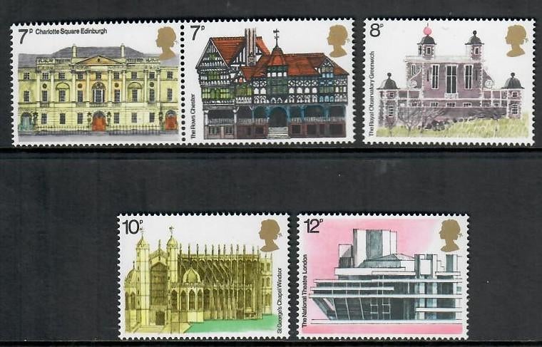 Engeland yvertnrs.: 751/55 postfris, Postzegels en Munten, Ophalen of Verzenden, Postfris