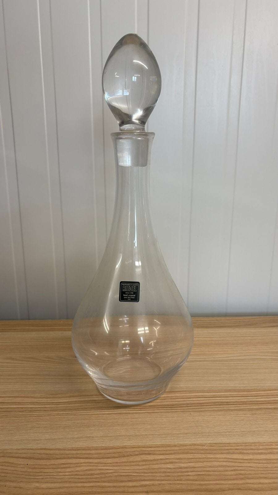 Riedel kristal, Ophalen