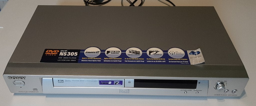 Sony DVP-NS305 CD/DVD-Speler (Zilver) met Afst. bediening, Ophalen, Zo goed als nieuw, Dvd-speler, Sony