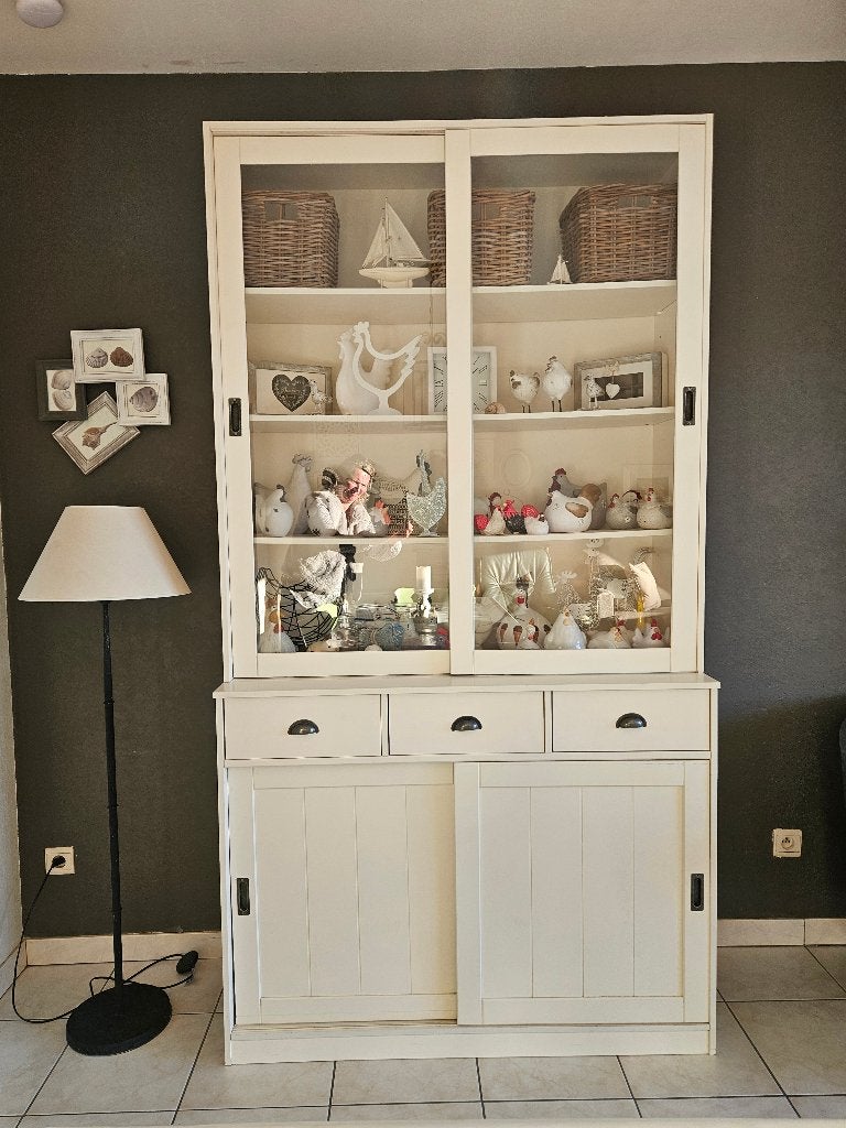 Prachtige vitrinekast, 25 à 50 cm, Comme neuf, 100 à 150 cm, Enlèvement