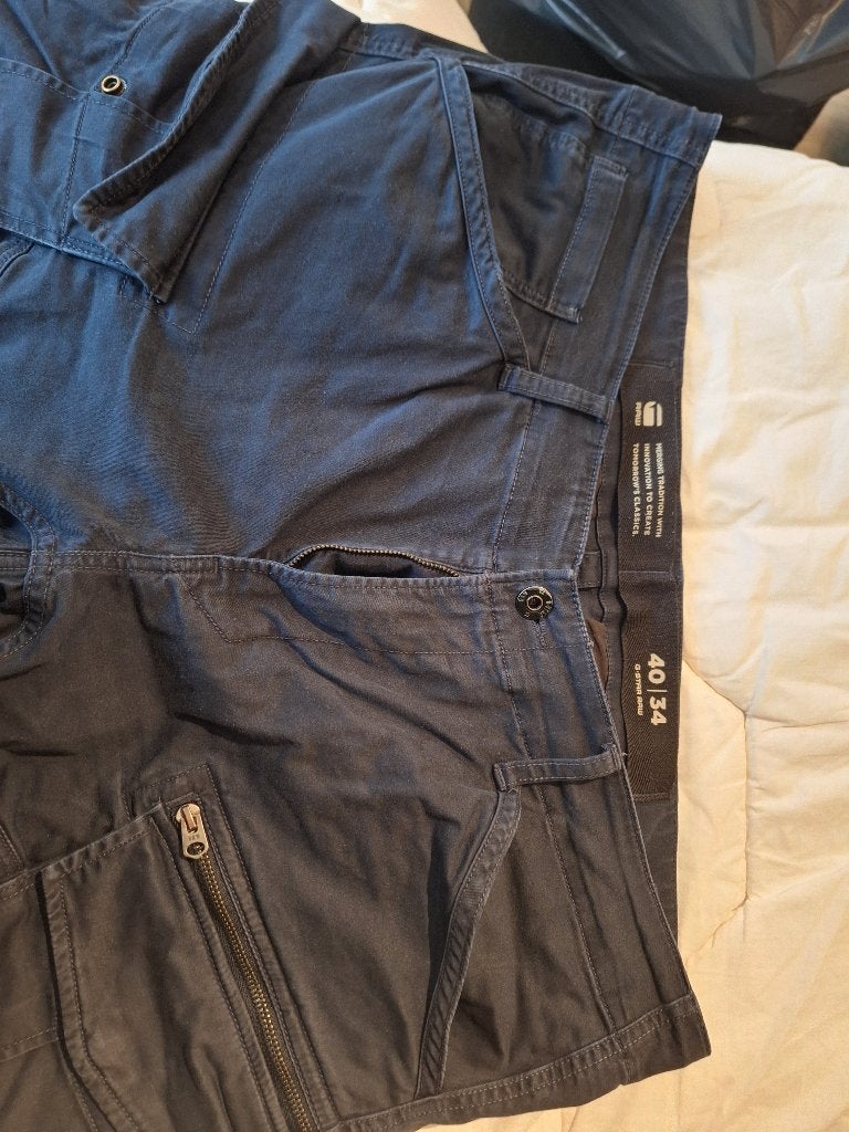 Pantalon cargo GStar, homme, bleu foncé,  taille 40x32, Vêtements | Hommes, G-Star Raw, Enlèvement ou Envoi, Autres tailles, Porté