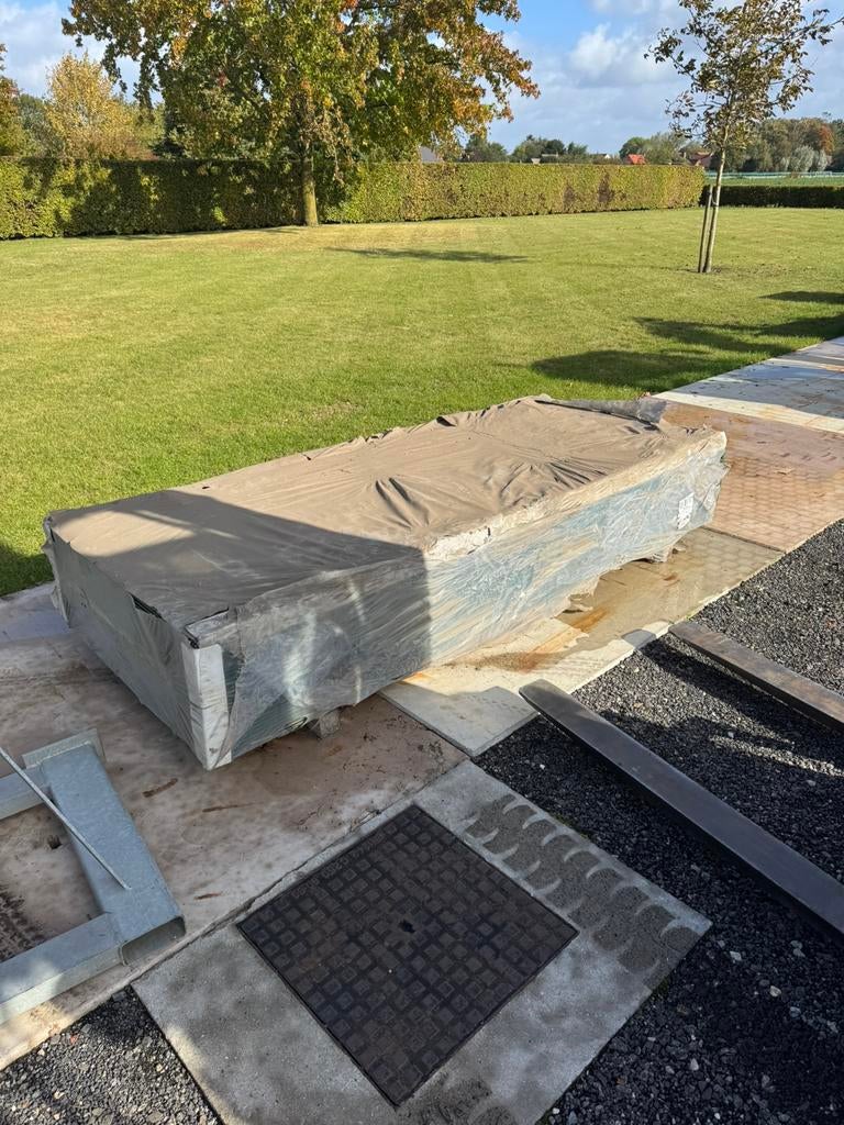 2 d panelen dubbel staafmat NIEUW!, Tuin en Terras, Ophalen, Zo goed als nieuw