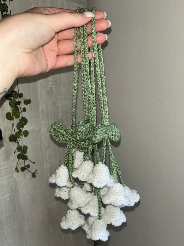 Muguet en crochet, deco retroviseur voiture, Enlèvement, Neuf