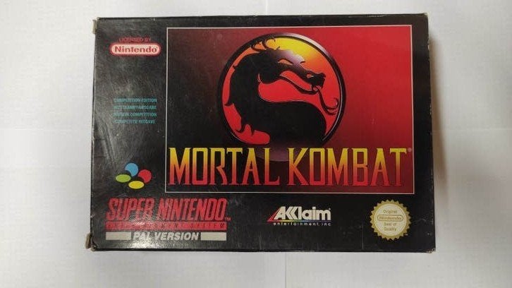 Nintendo Mortal Kombat doos en gebruikershandleiding, Games en Spelcomputers, Ophalen, Gebruikt, Vechten