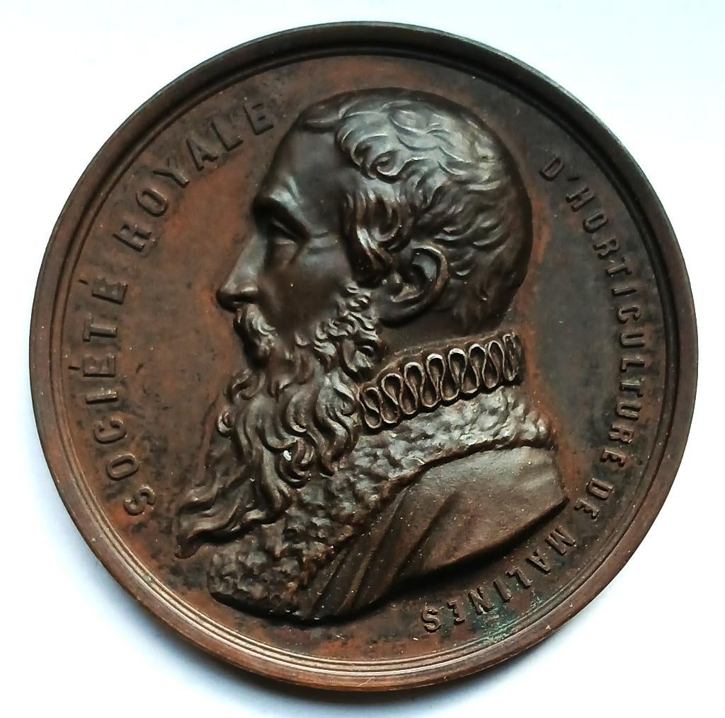 medaille dodoens societété royale d'horticulture de malines, Postzegels en Munten, Penningen en Medailles, Brons, Ophalen of Verzenden