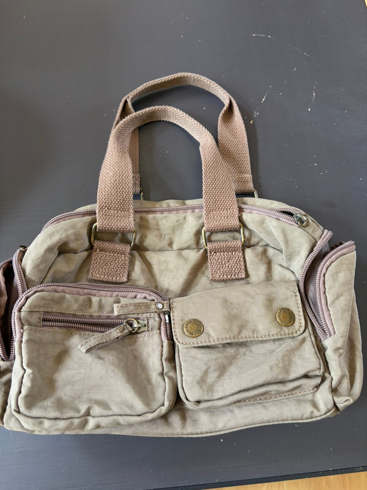 Beige handtas, Handtassen en Accessoires, Ophalen, Zo goed als nieuw, Beige, Handtas