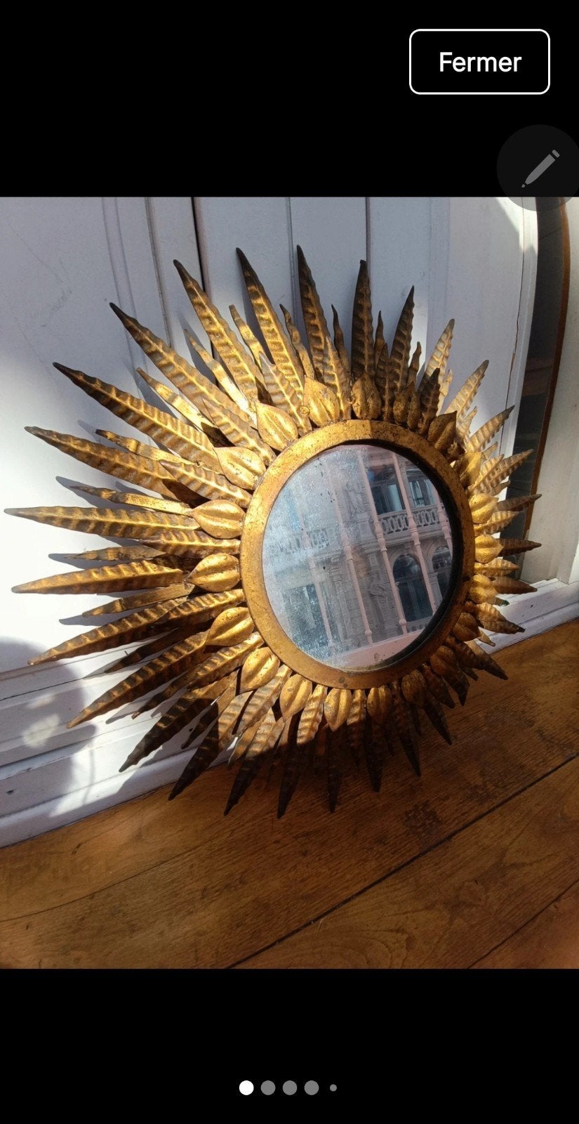 RARE  soleil XXL sorcière vintage, Rond