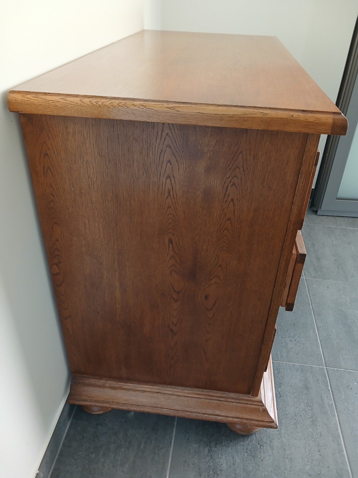 eiken ladenkast met 3 laden., Huis en Inrichting, Kasten | Ladekasten, Ophalen, Gebruikt, 100 tot 150 cm, Klassiek