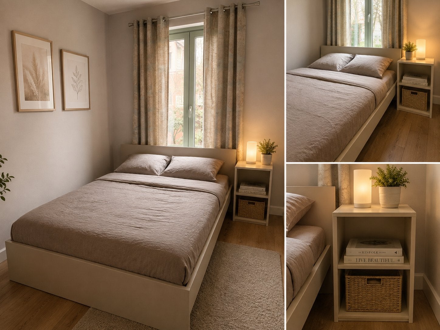 Bed met nachtkasje en matras te koop, Ophalen, Zo goed als nieuw