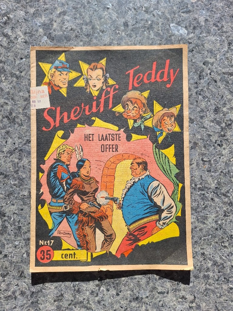 Dami Lehning Sheriff Teddy 17 - Laatste Offer (1955), Eén stripboek, Ophalen of Verzenden, Gelezen