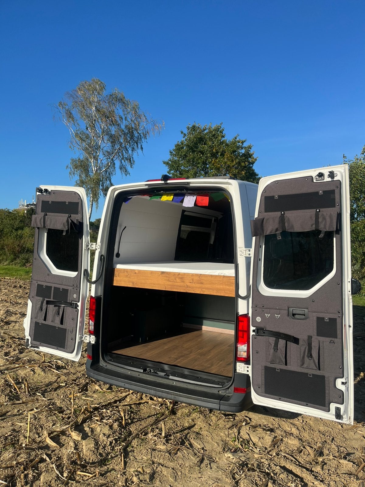 VW Crafter Camper 2020, Auto's, Voorwielaandrijving, Wit, Grijs, Particulier