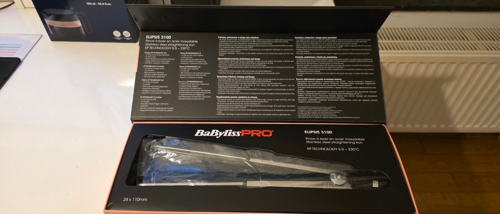 fer à lisser Babyliss pro, Handtassen en Accessoires, Ophalen, Zo goed als nieuw, Krultang of Stijltang