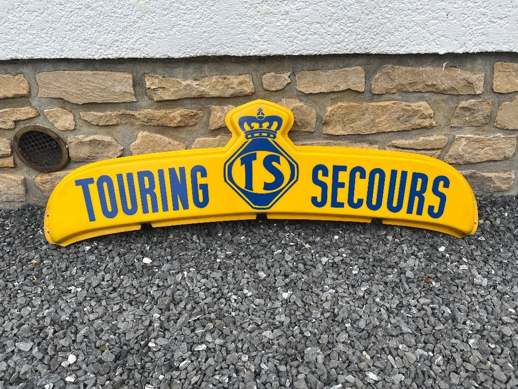 Authentique Enseigne rétro TOURING SECOURS – Renault 4 / R4, Enlèvement, Utilisé