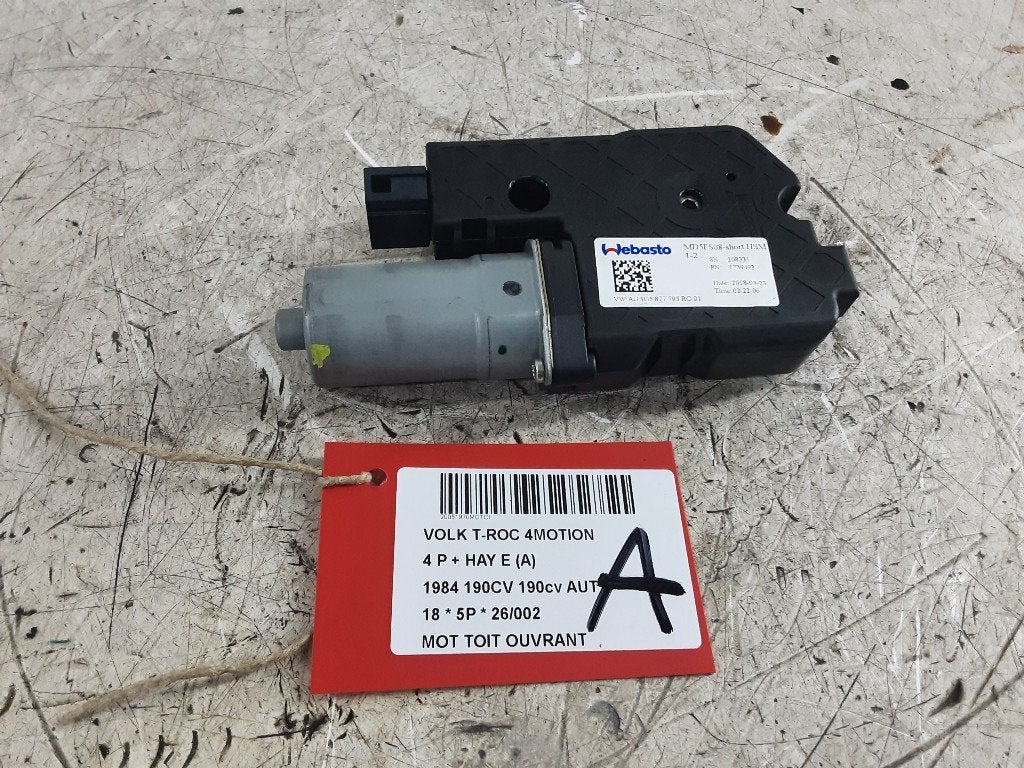 TOIT OUVRANT MOTEUR Volkswagen T-Roc I (3G5877795), Volkswagen, Volkswagen AG, Utilisé, Kundenbetreuung@volkswagen.de