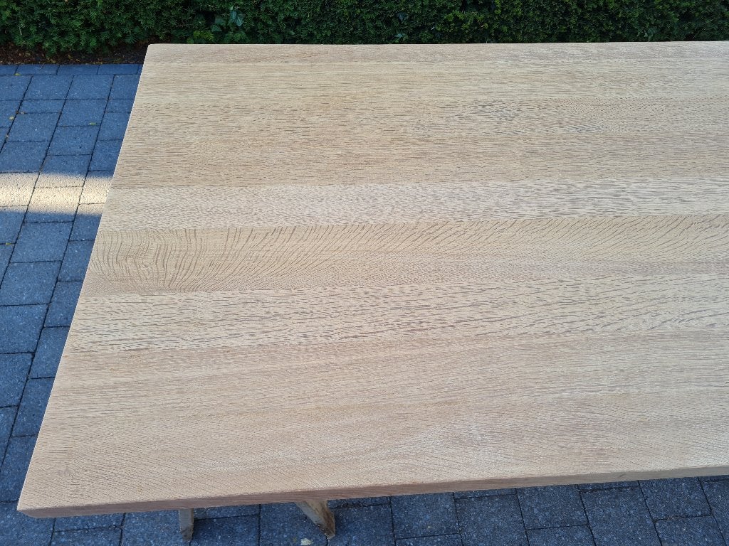 massief eiken tafelblad 188 x 78 x 4 cm, Antiek en Kunst, Ophalen