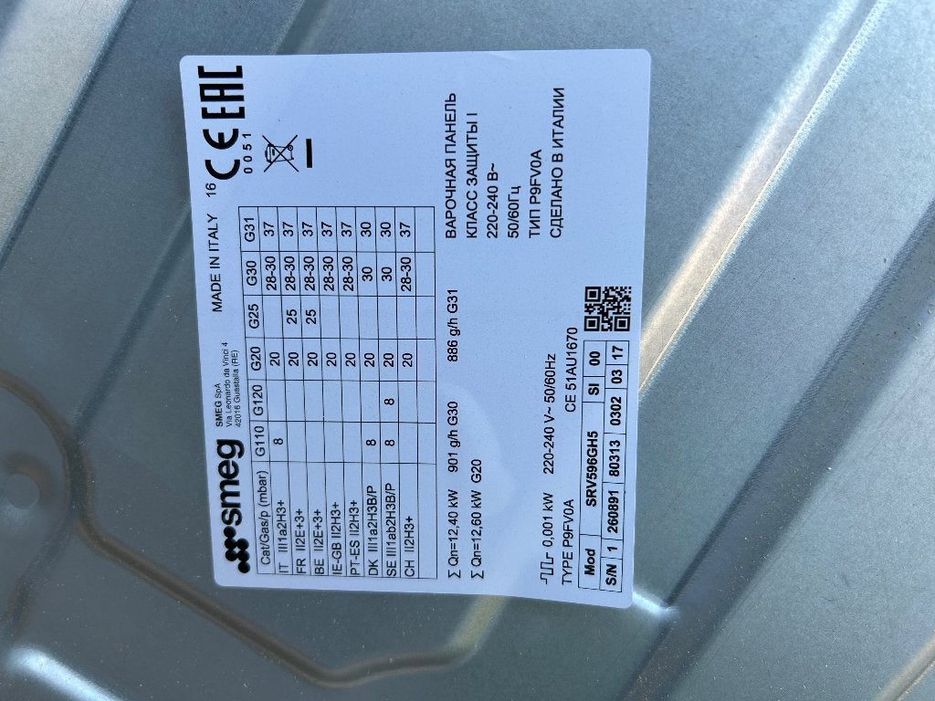 Gas kookplaat 90 cm, Electroménager, Gaz, Encastré, Comme neuf, Enlèvement