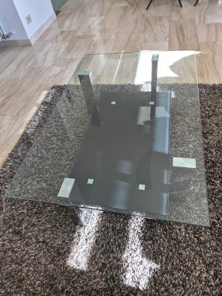 Salontafel, Enlèvement, Verre