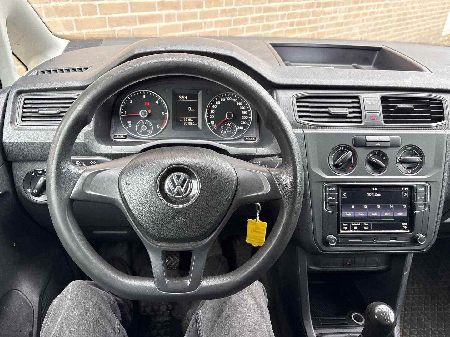 Volkswagen Caddy 2.0 TDI L2H1 BMT Maxi Easyline | € 3.950,-, Bedrijf, Parkeersensor, Te koop, Wit