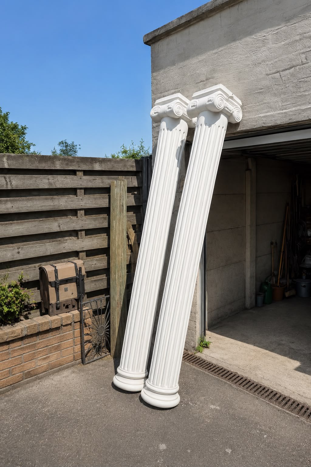 Decoratieve zuilen, ionische stijl, Huis en Inrichting, Ophalen, Zo goed als nieuw
