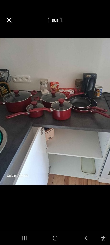 Casserole poêlon paelle plus couvercle, Maison & Meubles, Neuf, Enlèvement, Avec couvercle, Autres marques